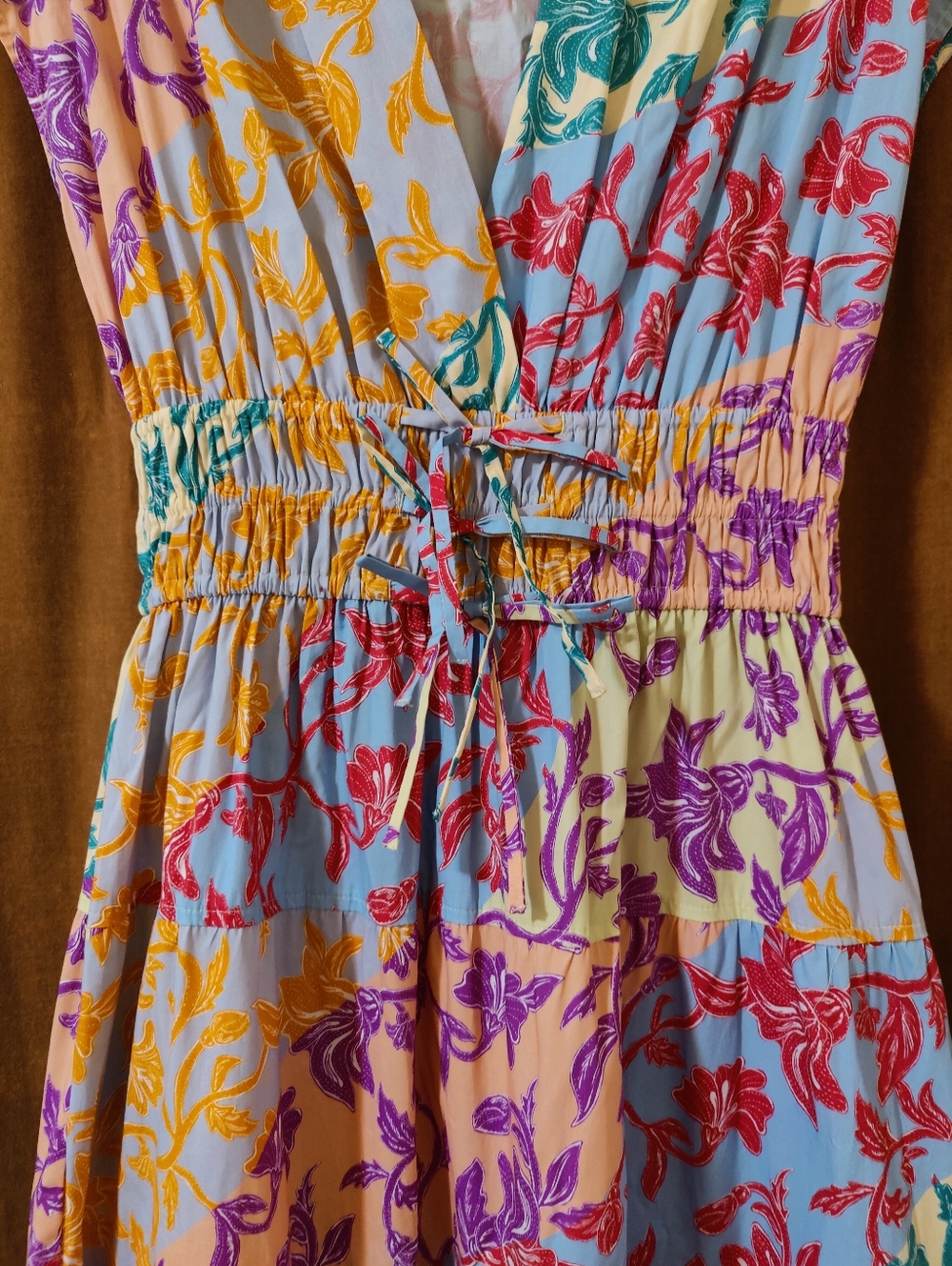Derek Lam 10 Crosby Fatima tiered floral a line dress, Size 2 - Picture 7 of 13